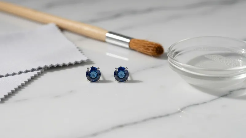 Entretien boucles d'oreilles en saphir : guide complet