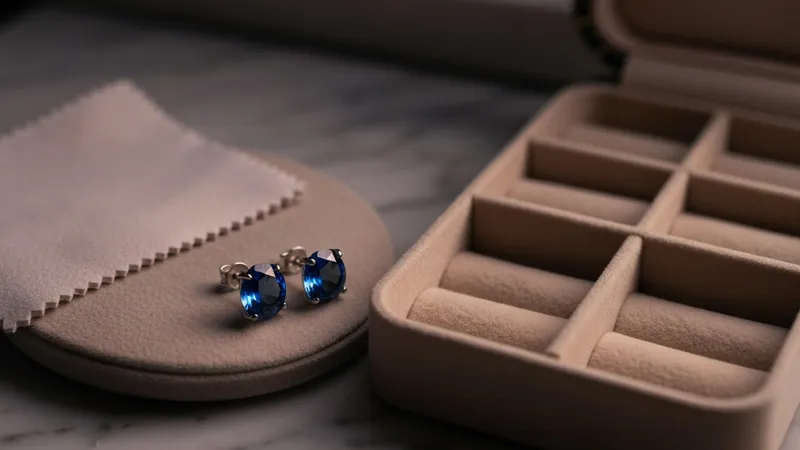 Éviter les rayures sur vos boucles d'oreilles saphir